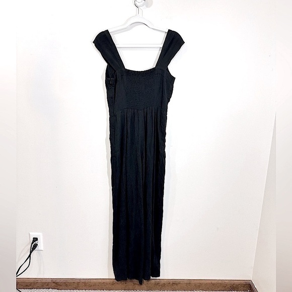 NWT Madewell Cap-Sleeve Crop Wide-Leg Jumpsuit in Black Size 2 - Picture 14 of 16